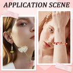 SUNNYCLUE 160Pcs Floral Acrylic Tulip Flower Charms Bulk Transparent Plastic Colorful Spring Flowers Charms for Jewelry Making DIY Crafting Necklaces Bracelet Anklets Adults - style: Flowe 1