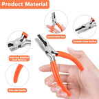 Cutting pliers,Wire Jewelry Making Tools,jewelry making industrial and mechanical maintenance and household appliance fixes. - color: Orange-cutting Pliers