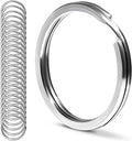 CREST Surgical and Marine Grade Stainless Steel Split Ring for Keychains SS316L Key Rings for Car Keys - color: 25-pack 316ss