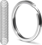 CREST Surgical and Marine Grade Stainless Steel Split Ring for Keychains SS316L Key Rings for Car Keys - color: 25-pack 316ss