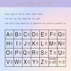 Looconi 1400pcs Letter Beads Gold Alphabet A-Z and Number Heart Beads 7x4mm White Acrylic for Jewelry Making Bracelet - color: Gold-Star