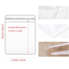 GSXRB Square PVC Bracelet Organizer Bag Clear Zipper Bags Anti Oxidizing Earrings Storage Bags for Storage Jewelry Packing Bags(5.9 * 5.9IN) - size: 5.9*5.9IN