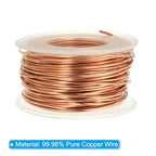 PATIKIL 68.9 Feet Solid Bare Copper Wire,16 Gauge 99.96% Pure Copper Wire 1.3mm Soft Beading Wire Metal Plant Stem Ties for Jewelry Craft (21m) - size: 1.3mm x 68.9ft