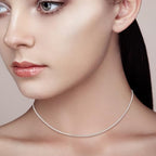 Topacket 24 Pack Necklace Chains Bulk,Silver Plated Snake Necklace Chains for Jewelry Making 20 Inches - color: Silver, size: 20inches