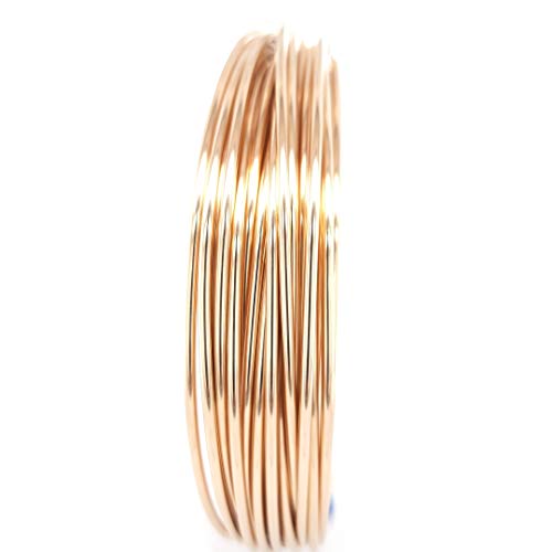 16 Gauge, 14/20 Yellow Gold Filled Wire (Round) Dead Soft 14K Gold Filled Made in USA - 1 Ounce (7.5FT) by CRAFT WIRE - size: 16 Gauge, style: 1 Ounce