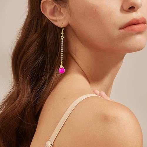 100/200Pcs Crystal Dangle Charms for Jewelry Making Bulk Small Cute Charms Transparent Glass Beads Pendants with Silver Gold Caps for Earring Necklace Bracelet DIY Supplies - color: Silver B
