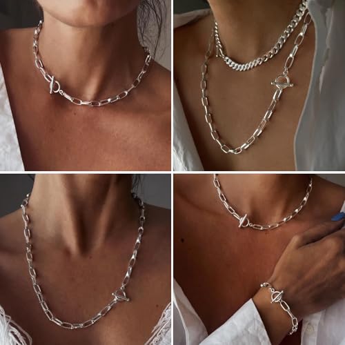 33FT Silver Paperclip Chain Roll 5.5MM Silver Plated Aluminum Paperclip Link Chains Spool Bulk for Jewelry Making - color: silver, size: 5.5MM