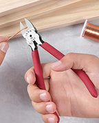IGAN-P6 Wire Cutters (Pack of 2), 6-inch Ultra Sharp & Powerful Side-cutting Pliers with Longer Flush Cutting Edge, Ideal Wire Cutter for Crafts, Floral, Electrical & Any Clean Cut Needs - size: Pack 2