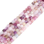 Purple Mica Natural Gemstone 4mm Faceted Cube Square Loose Beads 16 Inch for DIY Jewelry Making Beads - color: Purple Mica