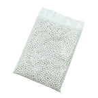 INSPIRELLE 3000pcs 6mm White Art Faux Pearl Beads ABS Round Loose Spacer Beads for DIY Craft Necklaces Bracelets Jewelry Making - color: White, size: 6mm