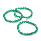 Elecrelive Glass Round Beaded Bracelet Set Clay Beaded Bracelets Stretch Bracelets - color: Green