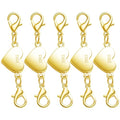 925 Silver Magnetic Necklace Clasps and Closures, Double Lobster Magnetic Necklace Clasps for Bracelet and Necklace Extender (5golden) - color: 5golden