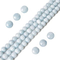 100pcs 6mm Aquamarine Beads Natural Gemstone Beads Round Loose Beads for Jewelry Making - color: Aquamarine, size: 6mm