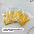 1310pcs Bicone Crystal Glass Beads 2mm 3mm 4mm 6mm 8mm Faceted Crystal Spacer Beads for Bracelets Necklace Pendants Earrings DIY Jewelry Craft Making(Gold Yellow) - color: Gold Yellow