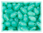 Czech 50-Piece Glass Beads, 6x9mm, Teardrop Light Opal Turquoise 61100 - color: Opal Turquoise