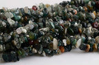 Natural Chip Stone Beads India Agate 5-8mm About 400 Pieces Irregular Gemstones Healing Crystal Loose Rocks Bead Hole Drilled DIY for Bracelet Jewelry Making Crafting (5-8mm, India Agate) - color: India Agate