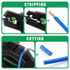 Knoweasy Wire Stripper : 2-in-1 Heavy Duty Wire Stripper Plier and Cutter for 24-12 AWG (0.2mm²-4mm²), Essential Stripping and Cutting Tool for Professionals and DIY Enthusiasts - style: D5