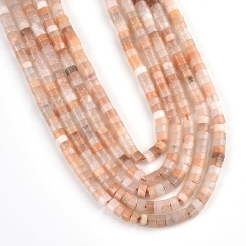 150pcs 4x2mm Natural Pink Aventurine Heishi Disc Rondelle Spacer Stone Semi Precious Gemstone Loose Beads for Jewelry Making 15 Inch - color: Pink Aventurine, size: 4x2mm