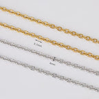 SMYHTGLIF 2 Rolls Total 32.8 Feet Gold and Silver Chain for Jewelry Making Stainless Steel Cable Chain Roll Oval Link Bulk Chain Craft Jewelry Making Chains - size: 5.1×4mm