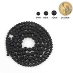 48pcs Natural Matte Black Onyx Gemstone Beads，8mm Frosted Round Loose Stone Beads for Jewelry Making Earring Bracelet Necklace DIY Crafts - color: Black Onyx, size: 8mm