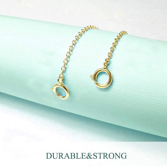 14K Gold Chain Extender for Women, Yellow Gold/White Gold/Rose Gold Adjustable Gold Necklace Anklet EXtension Chain, Available in 2/3/4 Inch - color: Rose Gold, size: 2 Inch