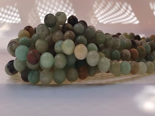 Stone Beads 6mm 140pcs Amazonite Beads Round Loose Gemstones Beads for Bracelet Necklace Jewelry Making (6mm, 60610 Amazonite) - color: Amazonite Beads, size: 6mm