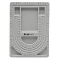 The Beadsmith Bead Board, Grey Flocked, 3 U-Shaped Channels, 6 Recessed Compartments, 9.5 x 13 inches, Design Boards for Creating Bracelets, Necklaces and Other Jewelry - size: 28" - 3 Channel