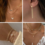 Kyutong 16.4 Feet Gold Plated Craft Chains for Jewelry Making Stainless Steel Curb Chain Roll for Women Men Necklace Bracelet DIY Supplies Findings - color: Gold Curb
