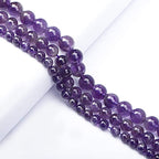 AD Beads Natural Gemstone Round Loose Beads 15" for Bracelet Necklace Earrings Jwelery Making Crafts DIY (4mm, Purple Amethyst) - color: Purple Amethyst, size: 4mm