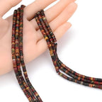 152pcs 4x2mm Natural Picasso Jasper Heishi Disc Rondelle Spacer Stone Semi Precious Gemstone Loose Beads for Jewelry Making 15 Inch - color: Picasso Jasper, size: 4x2mm