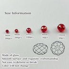 600pcs Crystal Glass Beads 3mm 4mm 6mm 8mm 10mm Rondelle Faceted Crystal Beads Spacer Beads for Necklace Bracelet Earrings DIY Jewelry Crafts Making Supplies(Red AB) - color: Red AB