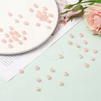 UR URLIFEHALL 100 Pcs Pink Imitation Jade Glass Star Beads with Glitter Powder Glass Beads for Earring Bracelet Necklace Jewelry DIY Making - color: 100pcs-8x8.5x4mm-pink imitation jade glass star