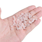 Beadia Natural Rose Quartz Stone Tila Beads 5x5mm Square 2-Hole Spacer Beads for DIY Bracelet Earring Making 15"/Strand - color: Rose Quartz, size: 5x5mm