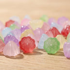 CZZZY 100g 10mm Lotus Seed Pod Acrylic Beads, Iridescent Mixed Color Loose Beads，Macaron Coloured Cute Beads,Macaron Coloured Cute Beads for DIY Jewelry Making (Mix)