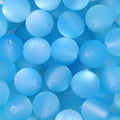 25pcs Resin Transparent Frosted Beads 16mm Cat Eye Circular Rubber Bead Spacer Bead DIY Making Friendship Bracelet Phone Chain Keychain Pen Beads Accessories (Blue) - color: Blue
