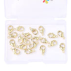 BEADIA 14K Gold Plated Lobster Clasps Non Tarnish 12mm 20pcs for Jewelry Making Findings - color: Lobster Clasps 14K Gold, size: 12mm