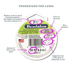 Beadalon 7 Strand Stainless Steel Bead Stringing Wire, 0.015 in / 0.38 mm, Satin Copper, 30 ft / 9.2 m - color: Satin Copper, style: .015 in / 0.38 mm , 30 ft / 9.2 m