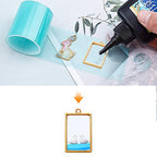 100G(5070Piece) Open Back Resin Molds Open Back Pendants Blanks Frame Hollow Bezel Charms for Earrings Necklace Bracelet DIY Crafts Making Supplies