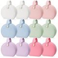 Weysat Travel Jewelry Case Bulk Mini Leather Bridesmaid Jewelry Gift Box Small Earring Storage Organizer(White, Pink, Green, Blue, Purple, Dark Pink,12 Pack) - color: White, Pink, Green, Blue, Purple, Dark Pink