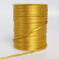 LUSTEMBER 2 mm x 330 Feet Satin Nylon Cord, Silky Smooth Nylon String for Jewelry Making Bracelet Necklaces Beading Thread Rattail Macrame Kumihimo Chinese Knot Craft - size: Gold