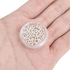 BEADIA Silver Plated Roudelle Spacer Beads 4x1.8mm 50pcs for Jewelry Making Findings Non Tarnish - color: Silver, size: 4x1.8mm Roudelle