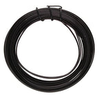 The Beadsmith Half-Round Craft Wire – Soft Temper Jewelry Wire, Black Color, 18 Gauge, 7 Yards - color: Black, size: 18 Gauge