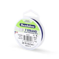 Beadalon 7 Strand Stainless Steel Bead Stringing Wire, 0.015 in / 0.38 mm, Blue, 30 ft / 9.2 m - color: Blue, style: .015 in / 0.38 mm , 30 ft / 9.2 m