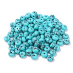 Raicegs 100pcs 5×8mm Rondelle Turquoise Beads Natural Gemstone Beads Abacus Disk Stone Loose Beads for Jewelry Making DIY Bracelets Necklace - color: Turquoise, size: 5×8mm Rondelle
