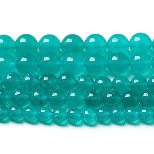 90PCS 4mm Natural Stone Beads Blue Amazonite Jade Stone Round Loose Beads for Jewelry Making DIY Bracelet Necklace 15 Inch(Amazonite Blue Jade, 4mm) - color: Amazonite Blue Jade, size: 4mm