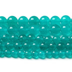 90PCS 4mm Natural Stone Beads Blue Amazonite Jade Stone Round Loose Beads for Jewelry Making DIY Bracelet Necklace 15 Inch(Amazonite Blue Jade, 4mm) - color: Amazonite Blue Jade, size: 4mm