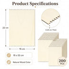 Minatee 36 Pcs Beginners Wooden Loom Notched Weaving Loom Basket Weaving Tools for Kids Adult Art Craft Activity Jewelry Motor Skills Crochet Knitting Sewing Teaching Educational, 6 x 9 in