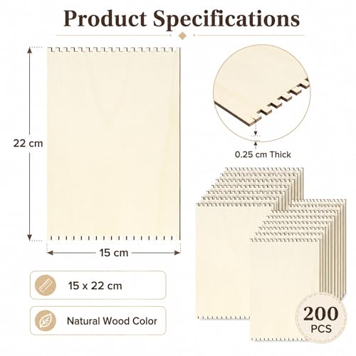 Minatee 36 Pcs Beginners Wooden Loom Notched Weaving Loom Basket Weaving Tools for Kids Adult Art Craft Activity Jewelry Motor Skills Crochet Knitting Sewing Teaching Educational, 6 x 9 in