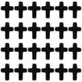 SUNNYCLUE 1 Box 40Pcs Black Cross Beads Easter Turquoise Cross Beads Bulk Mini Stone Gemstone Small Spacers for Jewelry Making Charms Rosary Beading Kit Bracelet Necklace Supplies Craft - color: 40pcs 15x20mm Black Cross Beads
