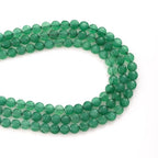 6mm Faceted Natural Green Aventurine Stone Beads Coin Disc Gemstone Spacer Beads for Jewelry Making DIY Bracelet Necklace - color: Green Aventurine